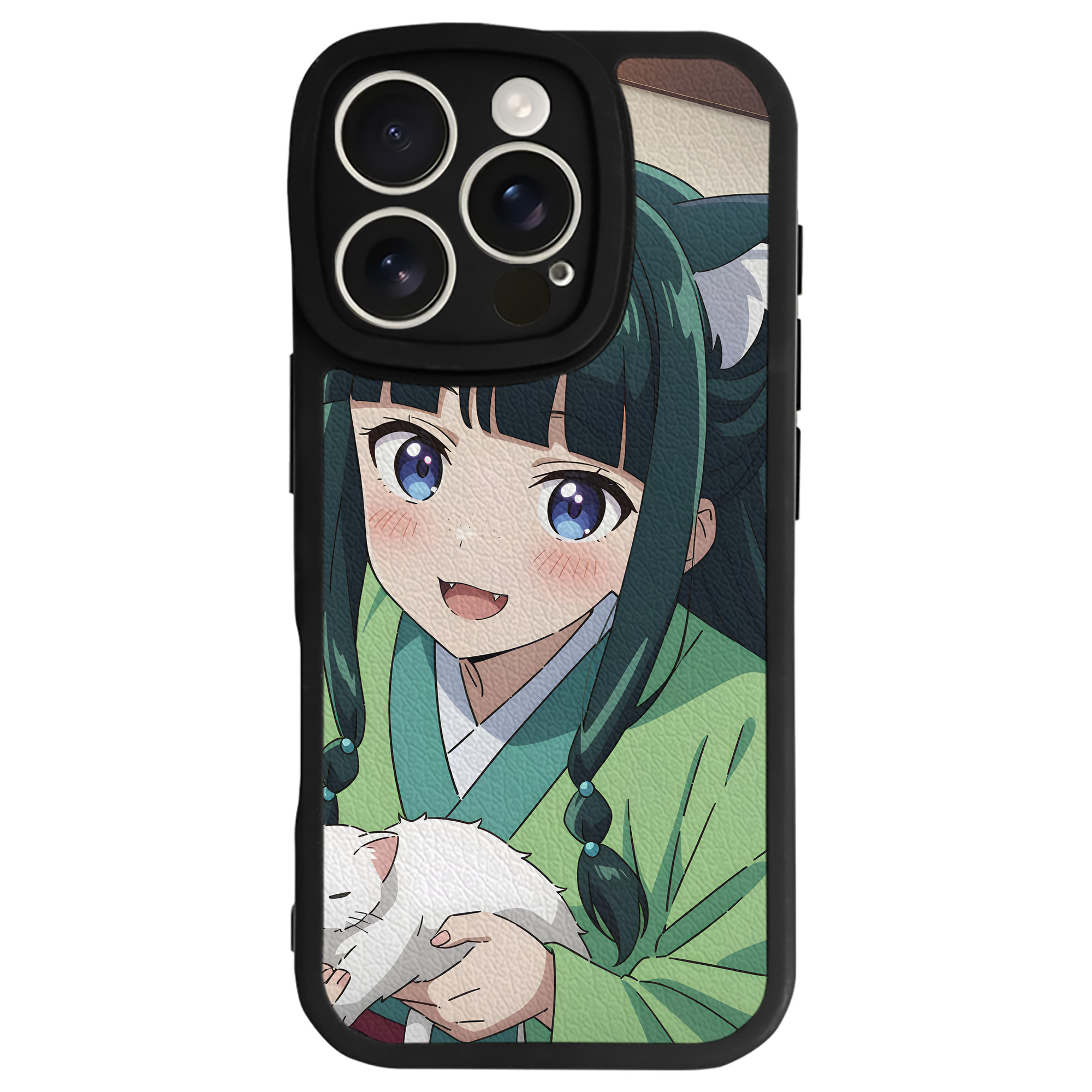 （画像用） 薬屋のひとりごと The Apothecary Diaries 【iPhone 16シリーズ対応】シリコンスマホケース（レザー調） 材質：シリコン